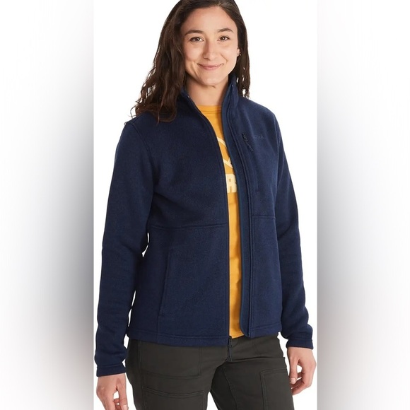 Marmot Tops - NWT! Marmot Drop Line Fleece Jacket SZ XS, Arctic Navy